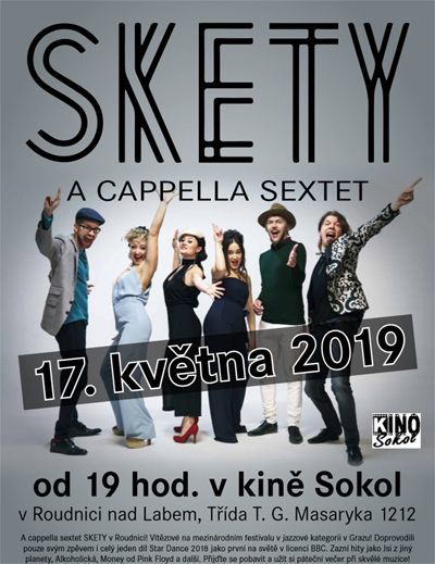 17.05.2019 - Skety a cappella sextet - koncert / Roudnice nad Labem