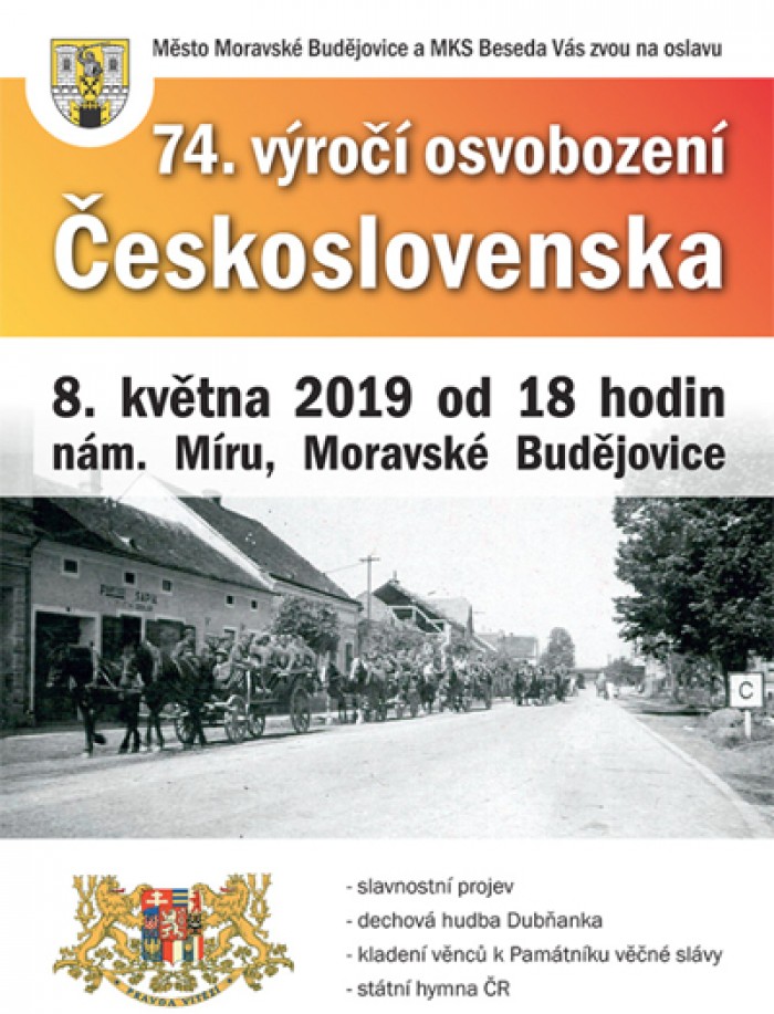 08.05.2019 - 74. výročí osvobození Československa - Moravské Budějovice