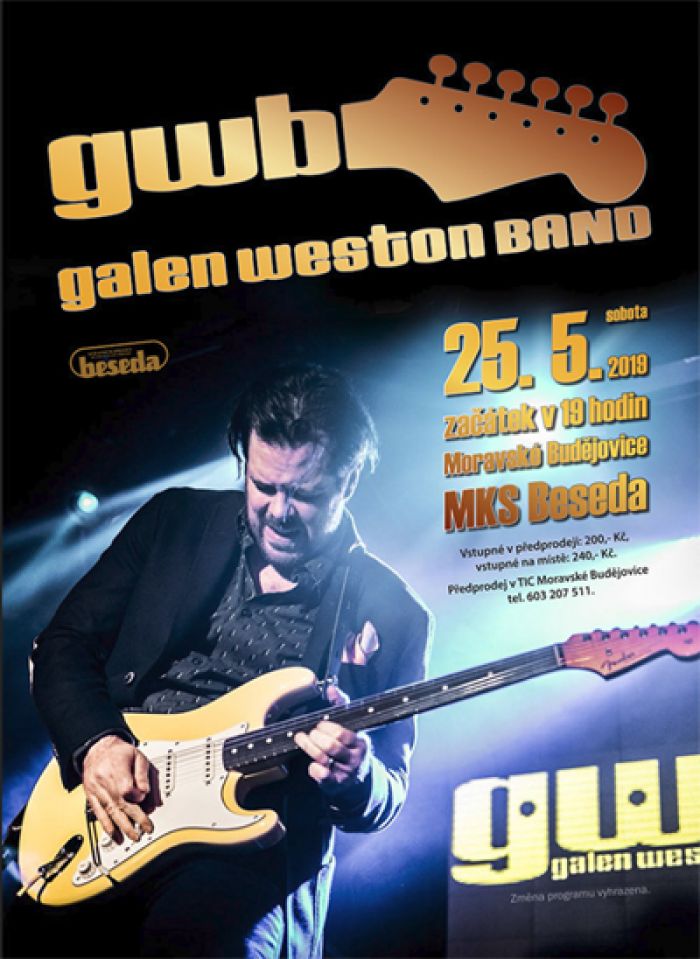 25.05.2019 - Galen Weston Band -  Koncert / Moravské Budějovice