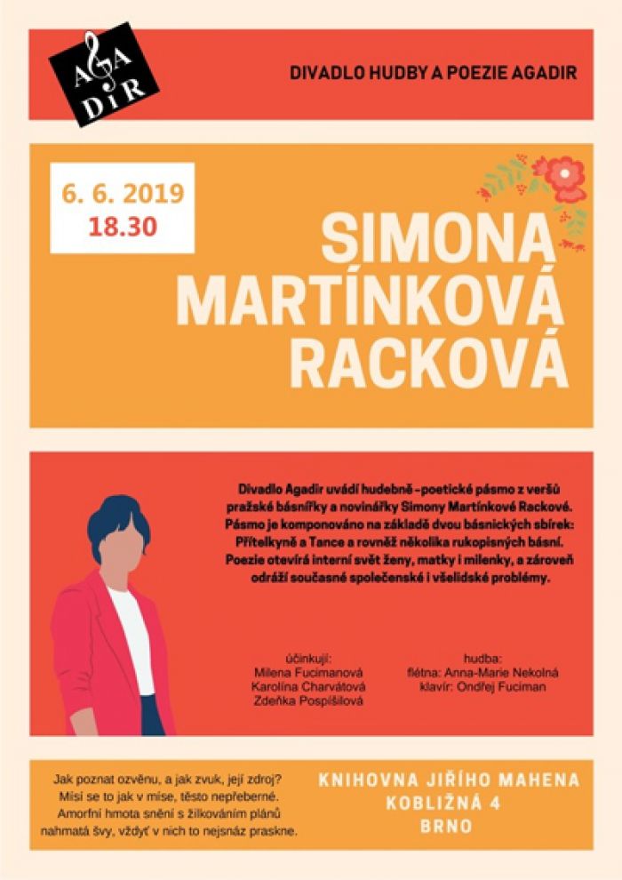 06.06.2019 - Agadir uvádí... Simona Martínková Racková - Brno