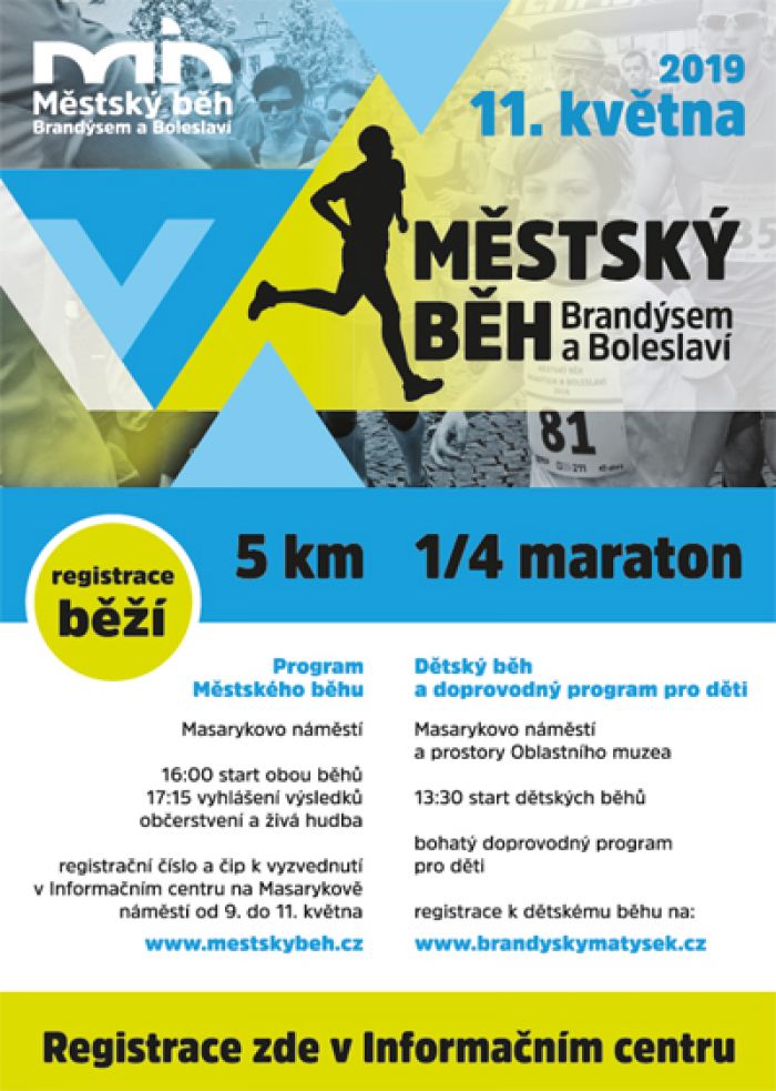 11.05.2019 - 6. ročník - Městský běh Brandýsem a Boleslaví 2019