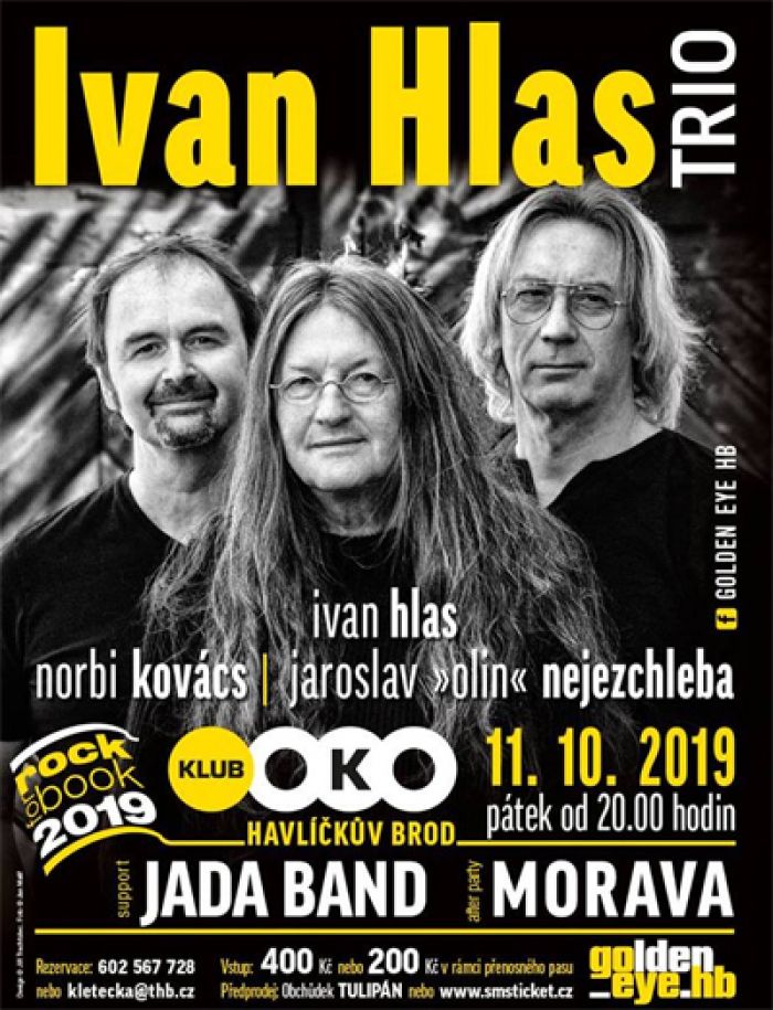 11.10.2019 - Ivan Hlas Trio / Jada band / Morava -  Havlíčkův Brod