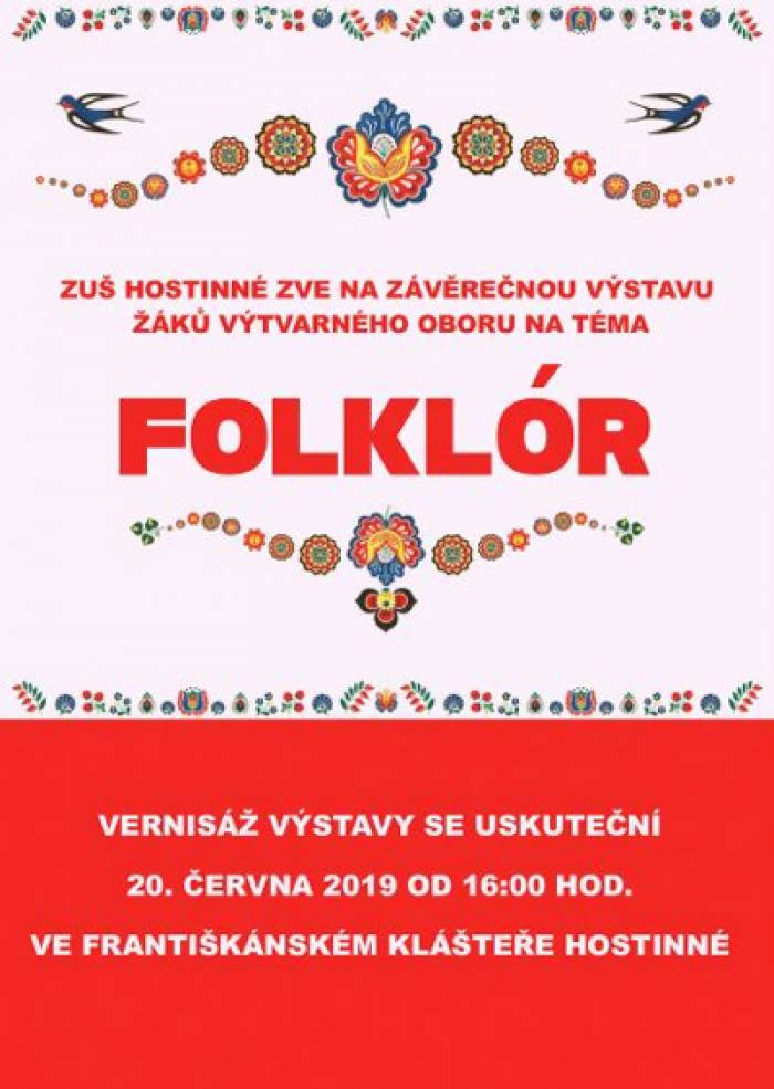 20.06.2019 - Folklór - závěrečná výstava ZUŠ Hostinné