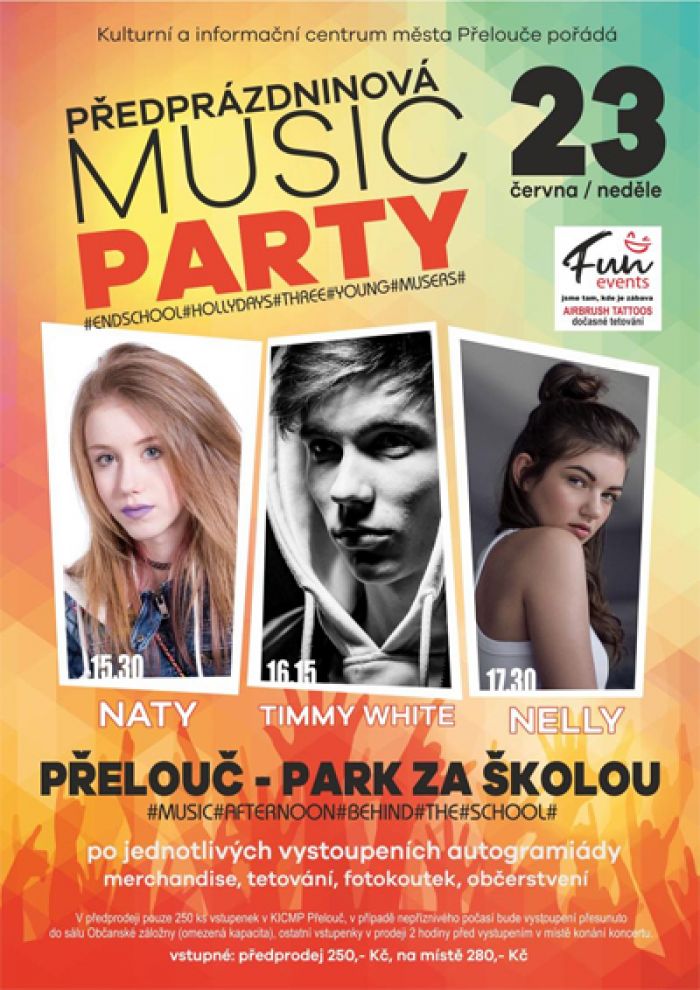 23.06.2019 - PŘEDPRÁZDNINOVÁ MUSIC PARTY / Přelouč