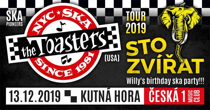 13.12.2019 - Sto Zvířat + The Toasters (USA) / Kutná Hora 
