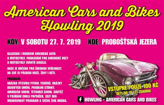 26.07.2019 - American Cars and Bikes Howling 2019 / Probošťská jezera 
