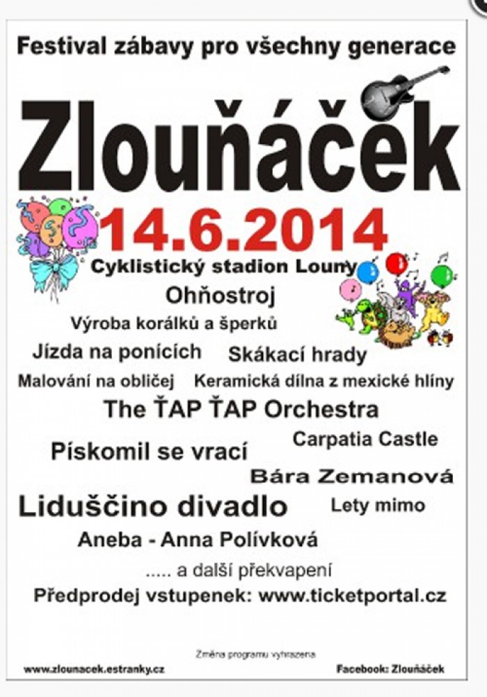 14.06.2014 - Zlouňáček - festival zábavy pro děti i rodiče - LOUNY