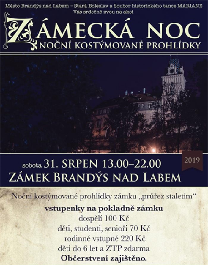 31.08.2019 - Zámecká noc / Brandýs nad Labem