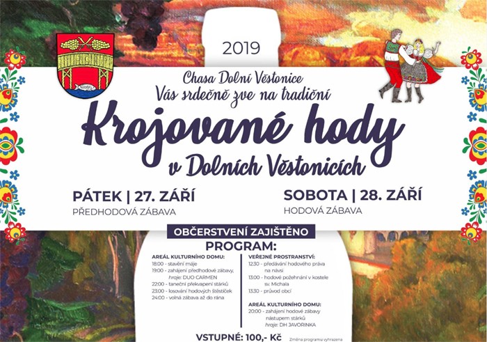 27.09.2019 - Krojované hody 2019 - Dolní Věstonice 