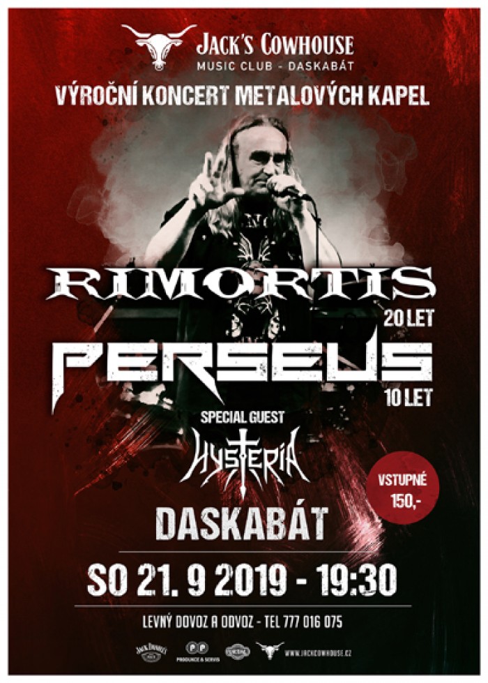 21.09.2019 - Rimortis,Perseus,Hysteria - Výroční koncert / Daskabat