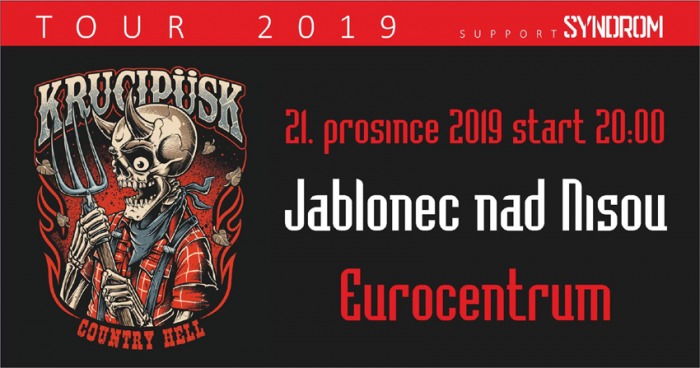 21.12.2019 - Krucipüsk - Country Hell tour 2019 / Jablonec nad Nisou