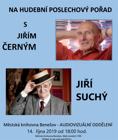 14.10.2019 - Hudební poslechový pořad s Jiřím Černým - Benešov