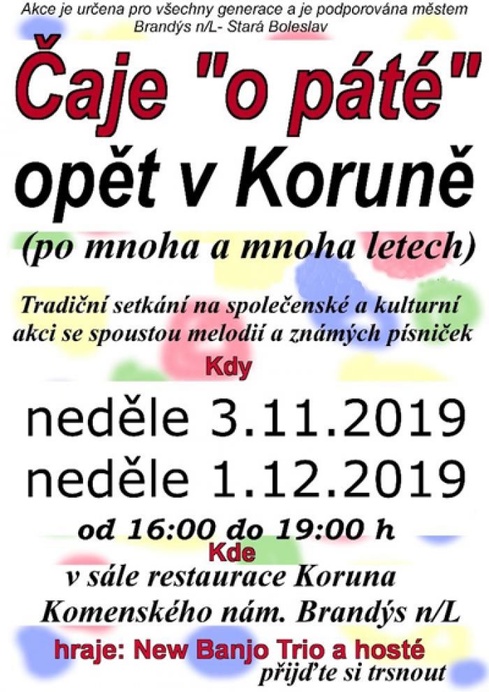 03.11.2019 - Čaje o páté - Brandýs nad Labem