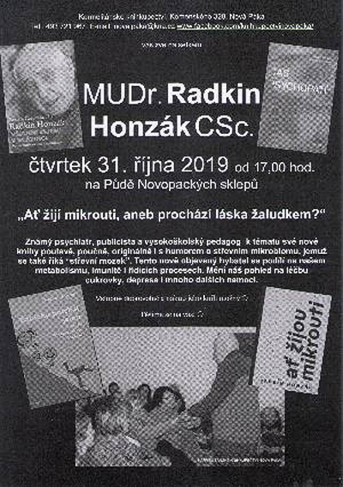 31.10.2019 - Radkin HONZÁK: Ať žijí mikrouti - Přednáška / Nová Paka