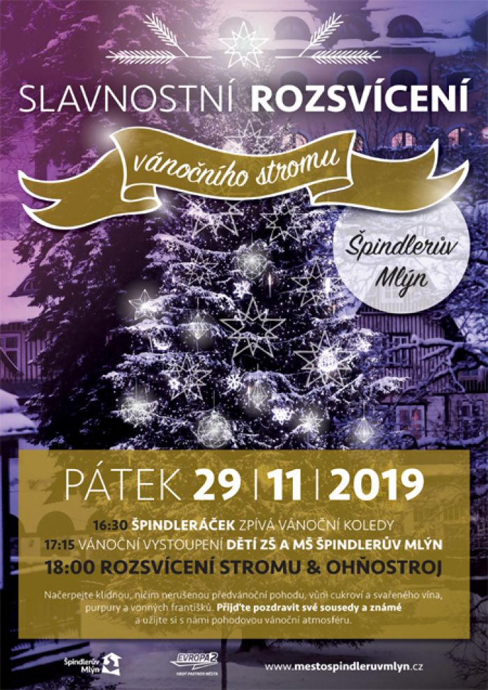 29.11.2019 - Rozsvícení vánočního stromu - Špindlerův Mlýn