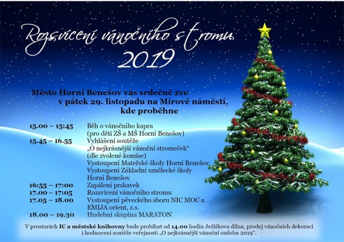 29.11.2019 - Rozsvícení vánočního stromu - Horní Benešov