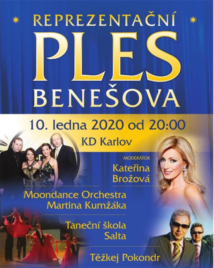 10.01.2020 - Ples Benešova 2020