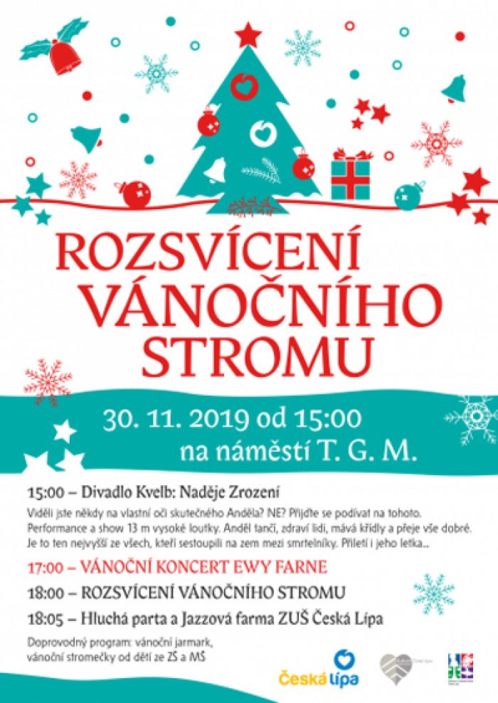 30.11.2019 - Rozsvícení vánočního stromu - Česká Lípa
