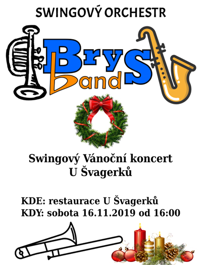 16.11.2019 - BrysBand - Vánoční koncert - Hradec Králové