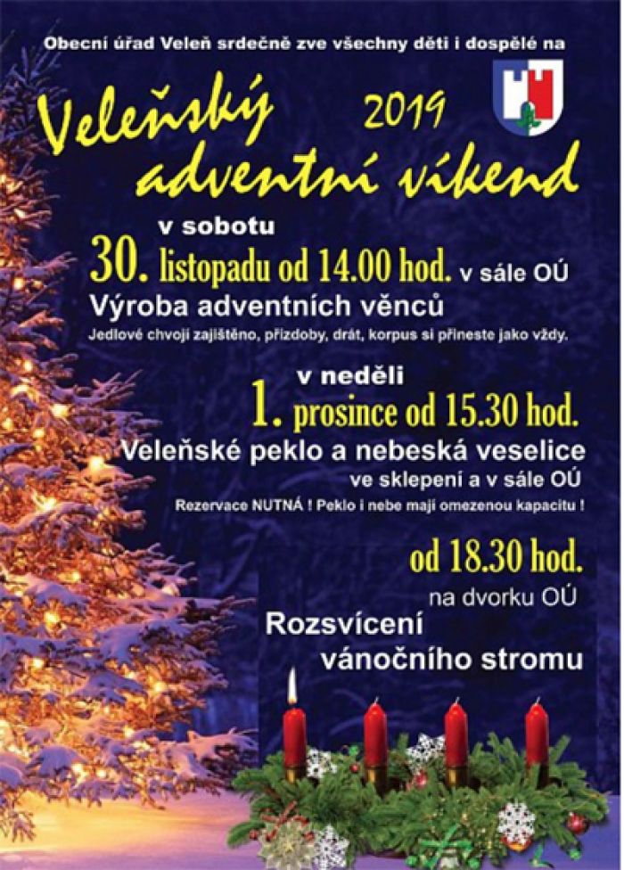 30.11.2019 - Výroba adventních věnců / Veleň