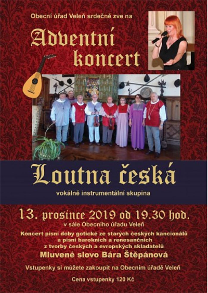 13.12.2019 - LOUTNA ČESKÁ - Adventní koncert / Veleň