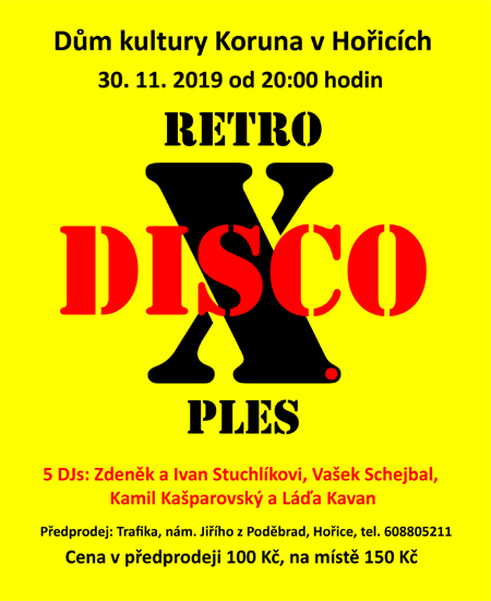 30.11.2019 - Retro Disco Ples - Hořice