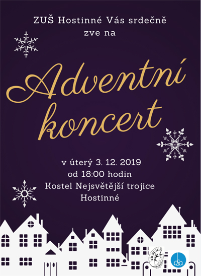 03.12.2019 - Adventní koncert ZUŠ - Hostinné