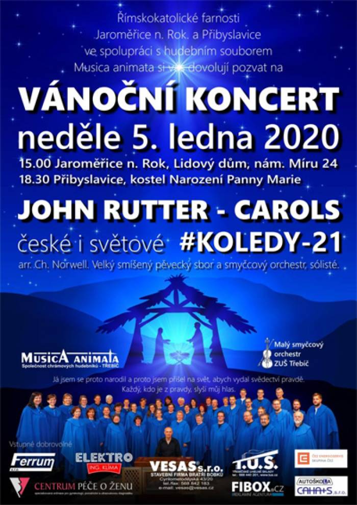 05.01.2020 - Musica animata: VÁNOČNÍ KONCERT -  Jaroměřice nad Rokytnou
