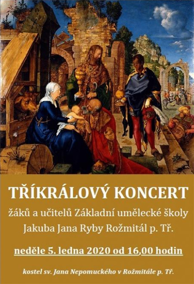 05.01.2020 - Tříkrálový koncert ZUŠ Jakuba Jana Ryby / Rožmitál pod Třemšínem