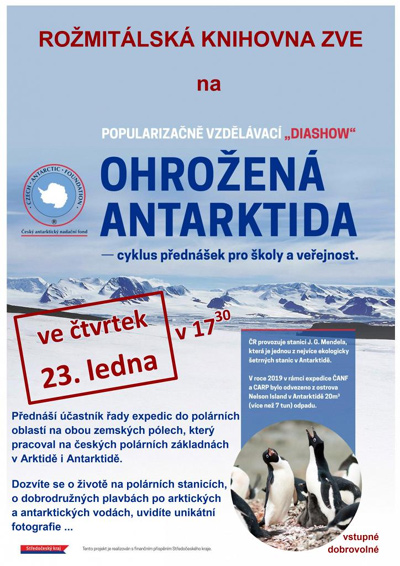 23.01.2020 - Ohrožená Antarktida - Přednáška / Rožmitál pod Třemšínem