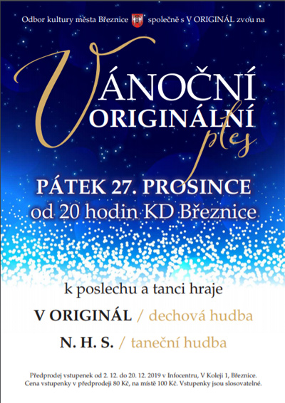 27.12.2019 - Vánoční voriginální ples - Březnice