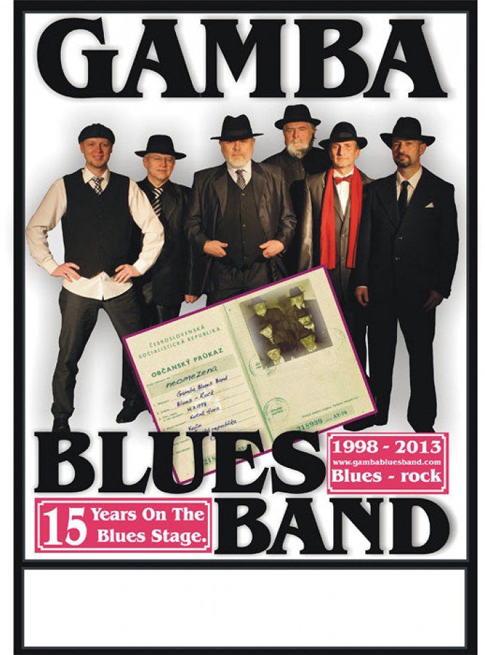 27.08.2014 - GAMBA BLUES BAND - bluesrock - letní středeční koncert - Přelouč
