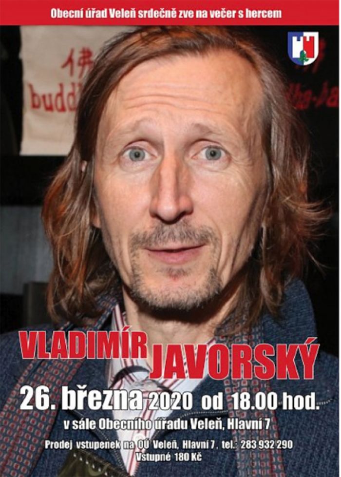 26.03.2020 - Vladímír Javorský  - Večer s hercem / Veleň