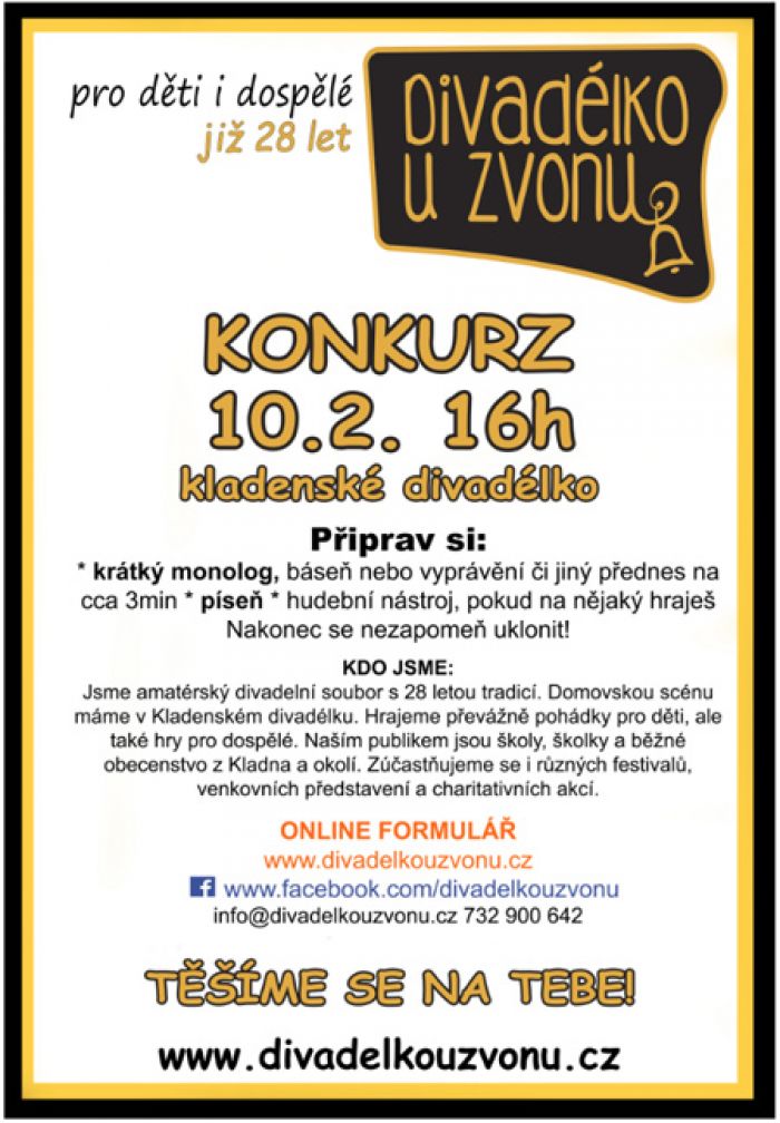 10.02.2020 - Konkurz Divadélka U Zvonu - Kladno