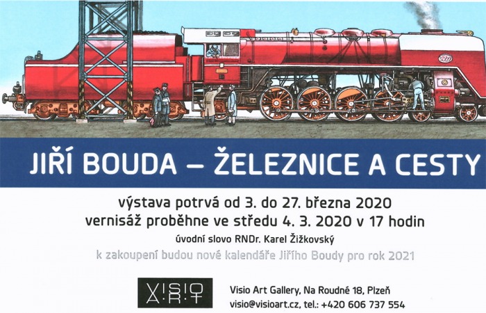 04.03.2020 - Jiří Bouda: Železnice a cesty - Výstava / Plzeň