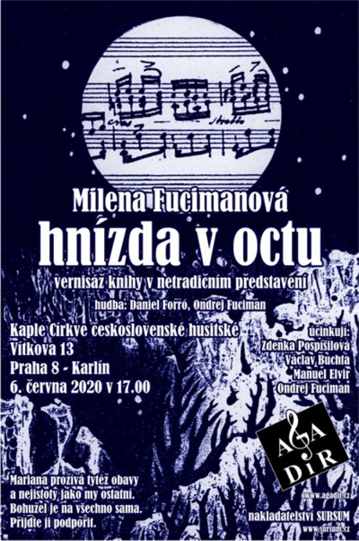 06.06.2020 - Milena Fucimanová: Hnízda v octu - Praha