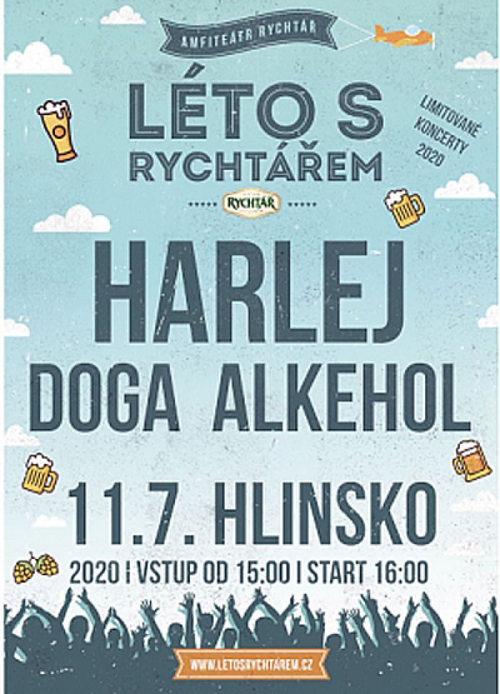 11.07.2020 - Harlej, Alkehol, Doga - Koncert / Hlinsko