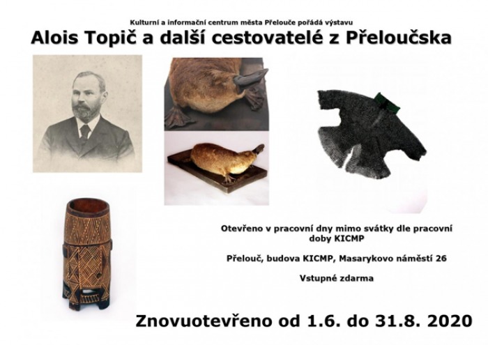 01.06.2020 - Alois Topič a další cestovatelé Přeloučska - Výstava / Přelouč