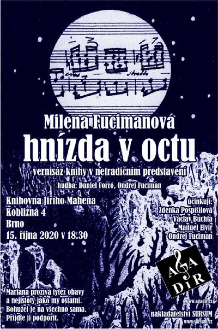 15.10.2020 - Milena Fucimanová: Hnízda v octu - Brno