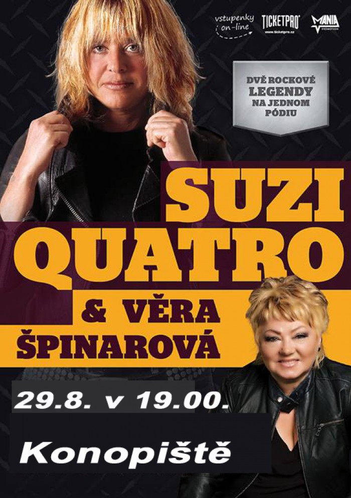 29.08.2014 - Suzi Quatro a Věra Špinarová - Konopiště