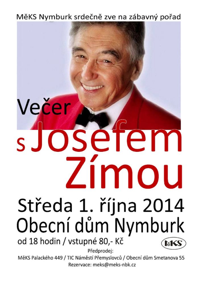 01.10.2014 - Večer s Josefem Zímou - Nymburk