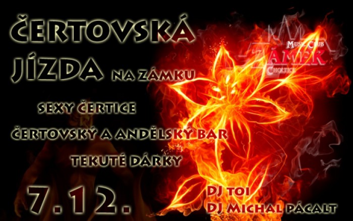 07.12.2013 - Čertovská jízda na Zámku - Music club Zámek Choltice