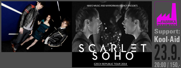 23.09.2014 - SCARLET SOHO (UK)  - České Budějovice
