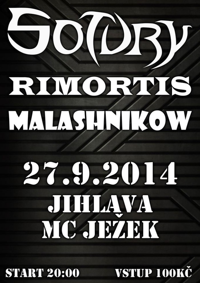 27.09.2014 -  Koncert Sotury, Rimortis, Malashnikow - Jihlava