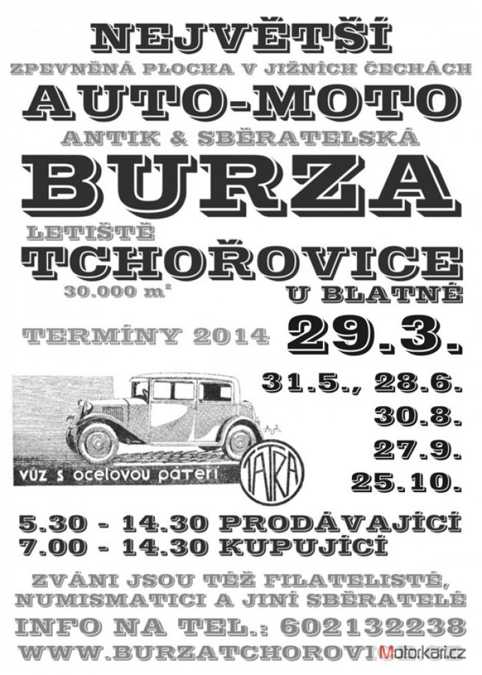 25.10.2014 -  BURZA Tchořovice 2014