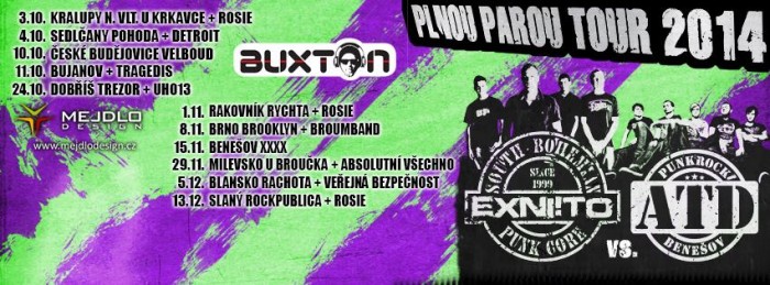 10.10.2014 -  PLNOU PAROU TOUR 2014 - ATD + Exni!To / České Budějovice