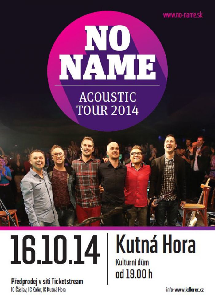 16.10.2014 - NO NAME - ACOUSTIC TOUR 2014 - Kutná Hora