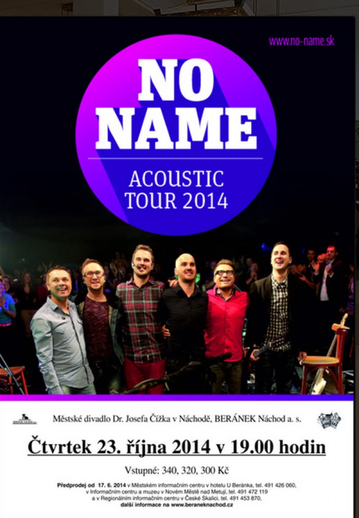 23.10.2014 - NO NAME - ACOUSTIC TOUR 2014 - Náchod