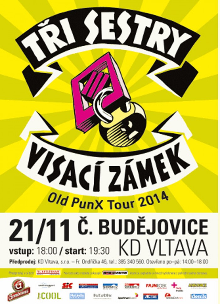 21.11.2014 - Old PunX Tour 2014 - Tři sestry a Visací zámek / České Budějovice