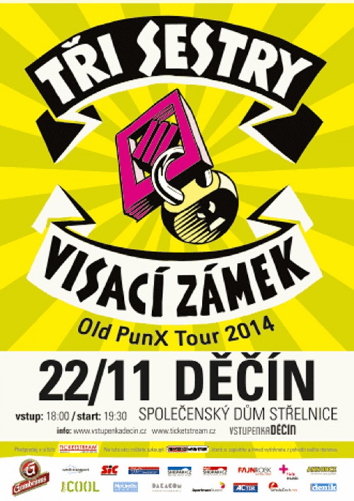 22.11.2014 - Old PunX Tour 2014 - Tři sestry a Visací zámek / Děčín